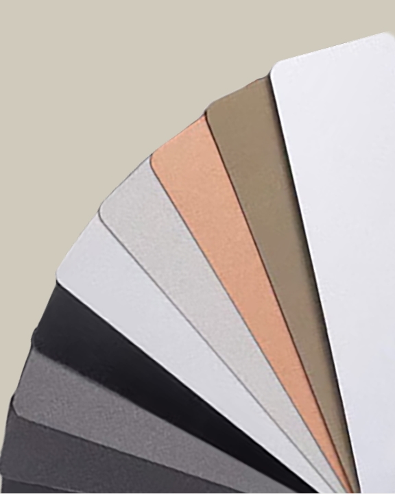A Collection of Emberhaus Fire Oven Finish Sample Swatches