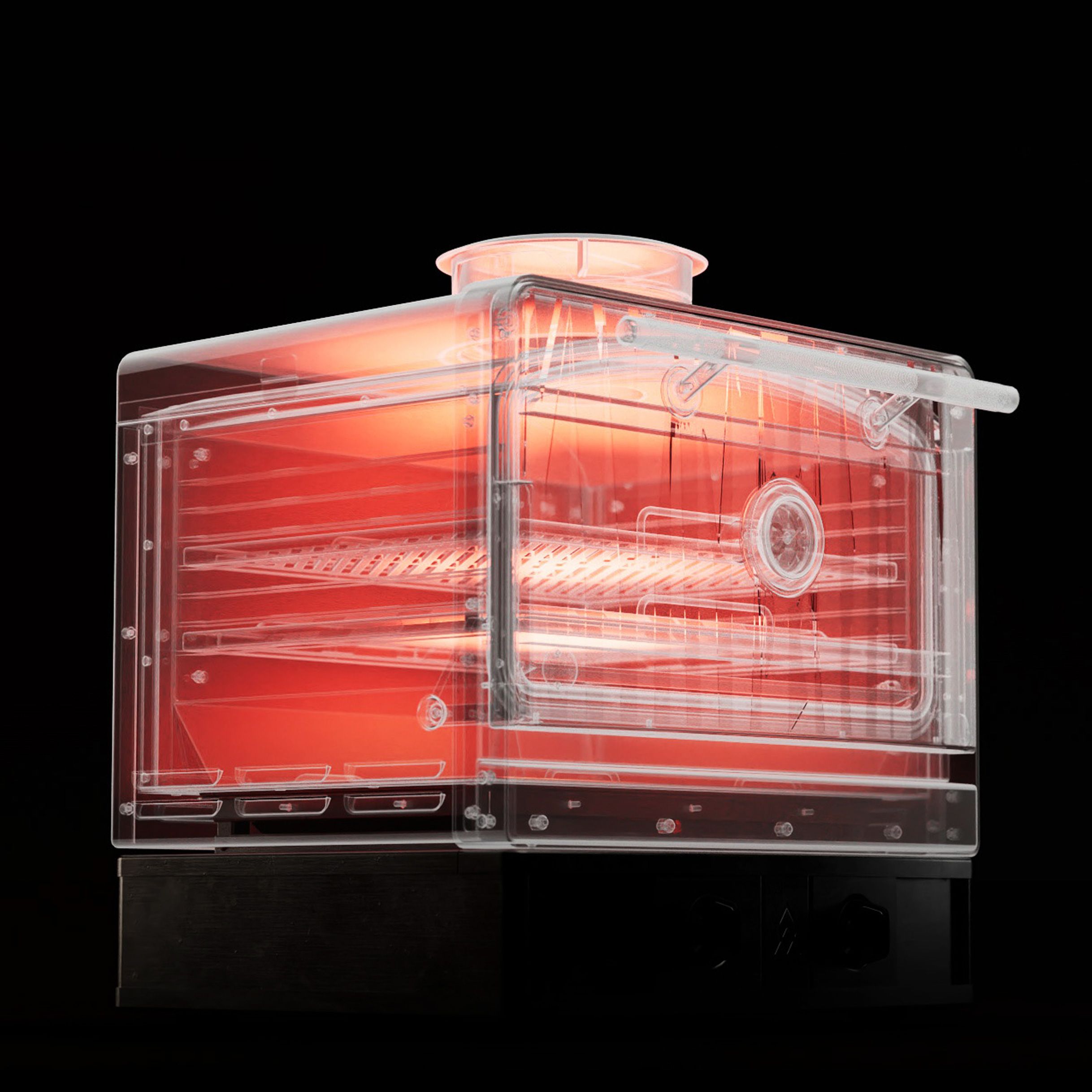 Schematic engineering illustration exposing three layer insulation of the Emberhaus Fire Oven for ultimate heat retention